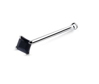 3mm Square Stone Bone Nose Stud NSKD-820 
